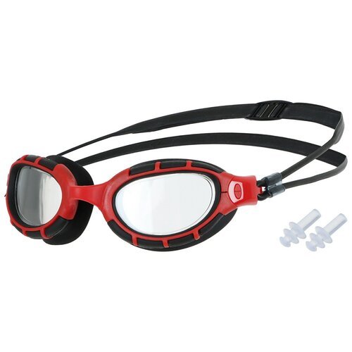 Очки ONLYTOP, для плавания, для взрослых, UV защита, цвет красный, черный