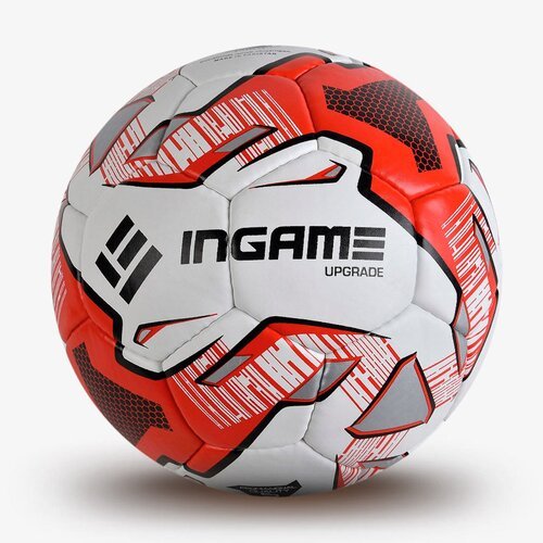 Мяч футбольный INGAME UPGRADE, цвет белый, красный, размер 5