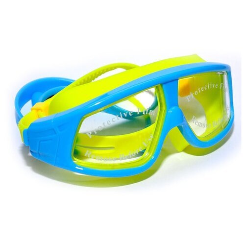 Очки-маска для плавания детские/Очки для бассейна Cleacco. Комплект: прозрачный футляр, беруши 1 пара (прикреплены к ремешку) Цвет оправы: в ассортименте Цвет линзы: прозрачный.