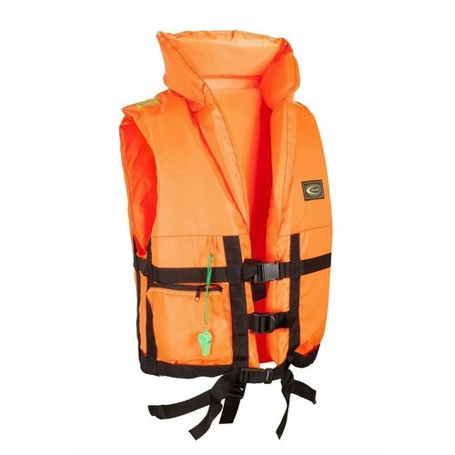 Жилет спасательный детский Huntsman ПР Оранжевый Оксфорд светоотражающий для безопасного отдыха на воде (р.36-40/30 кг)