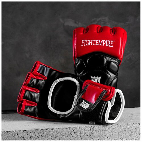 Перчатки для MMA FIGHT EMPIRE, NITRO, размер S, цвет черный, красный