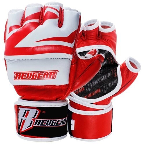 Перчатки для мма соревновательные DELUXE PRO MMA GLOVES, красные, XL