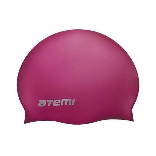 Шапочка для плавания Atemi, SC104, силикон, вишневая