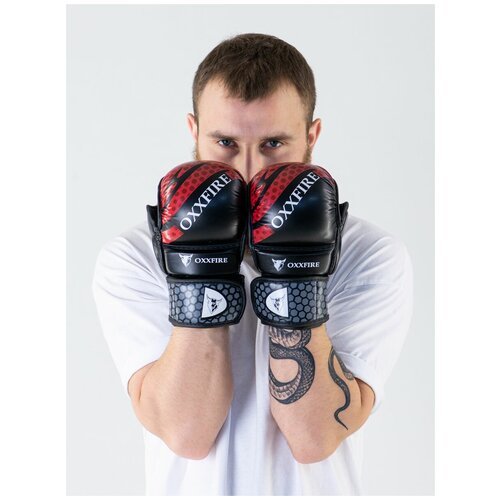 Перчатки тренировочные FIREICE ММА UFC, черные (M)