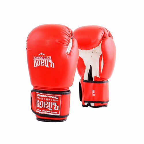 Боксерские перчатки боецъ Bbg-02 Dx красные размер 12 oz