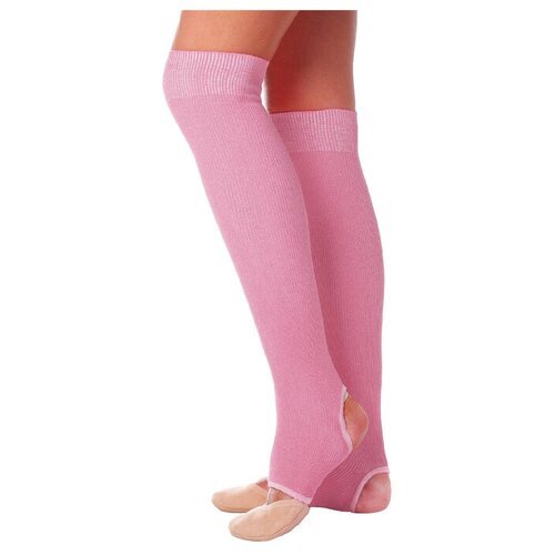 Гетры для танцев №5, без носка и пятки, L 50 см, цвет розовый