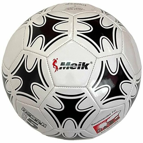 Мяч футбольный MEIK 2000 (3-сл, PVC 1. 6, 320 гр. , маш. сш. ) (белый)
