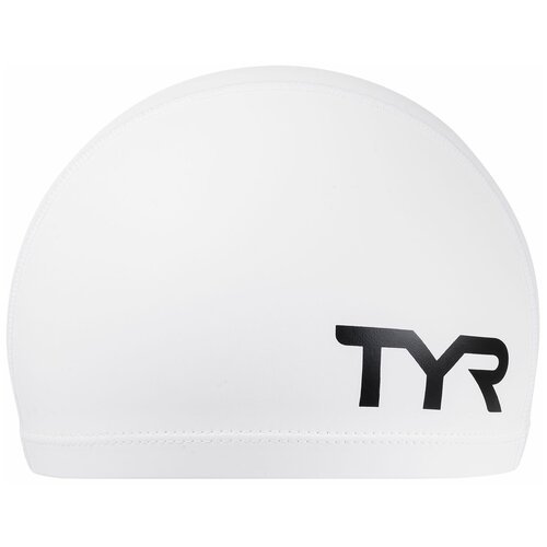 Шапочка для плавания TYR Silicone Comfort Swim Cap, LSCCAP-100, белый