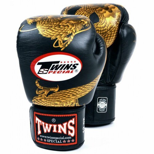Боксерские перчатки Twins FBGVL3-23 black gold 16oz
