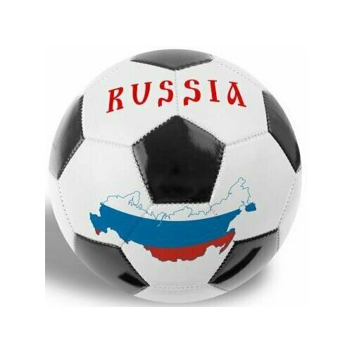 Мяч футбольный россия пвх 1 слой, размер 5, камера резиновая, машинная сшивка симбат SC-1PVC300-RUS-4