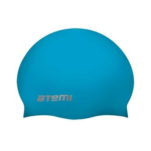 Шапочка для плавания Atemi, силикон, голубая, Sc103