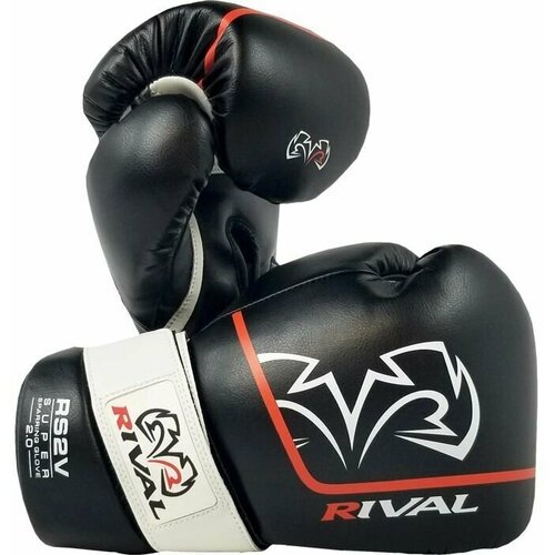 Боксерские перчатки Rival RS2V Super Sparring 2.0 Black (18 унций)