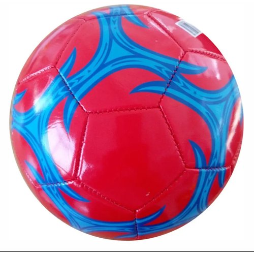Футбольный мяч №5 / красный-синий