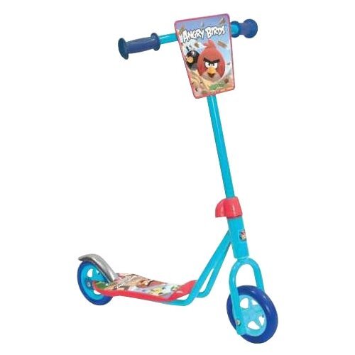 Детский 2-колесный городской самокат 1 TOY Т56885 Angry Birds, голубой