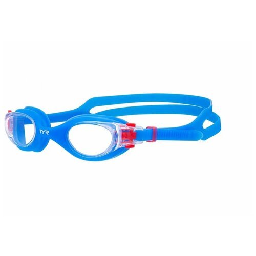 Очки для плавания подр. TYR Vesi Junior LGHYBJR-105, прозрачные линзы, голубая оправа