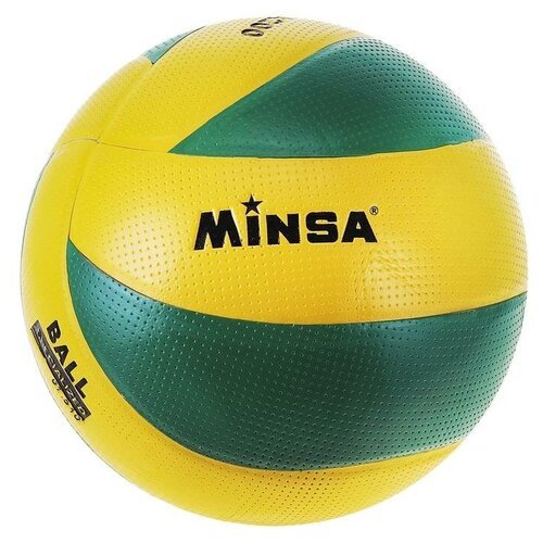Мяч волейбольный MINSA, PU, размер 5, PU, бутиловая камера, клееный, 250 г./В упаковке шт: 1