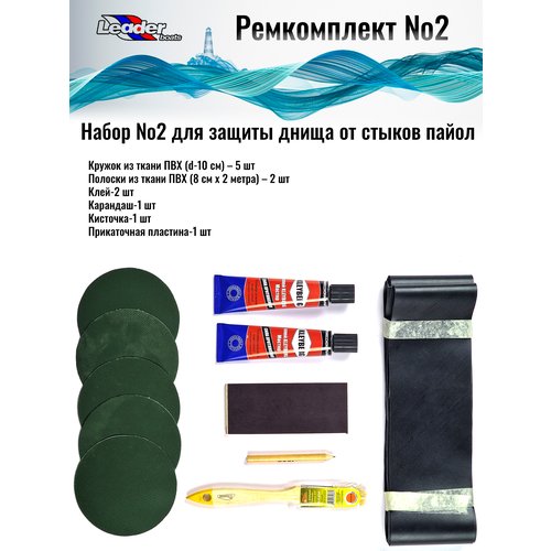 Ремкомплект №2 для резиновой лодки ПФХ (защита днища от стыков пайол)