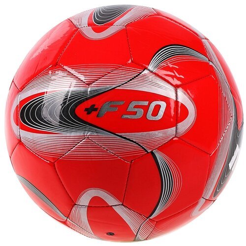 Мяч футбольный +F50, размер 5, 32 панели, PVC, ручная сшивка, 4 подслоя (1 шт.)