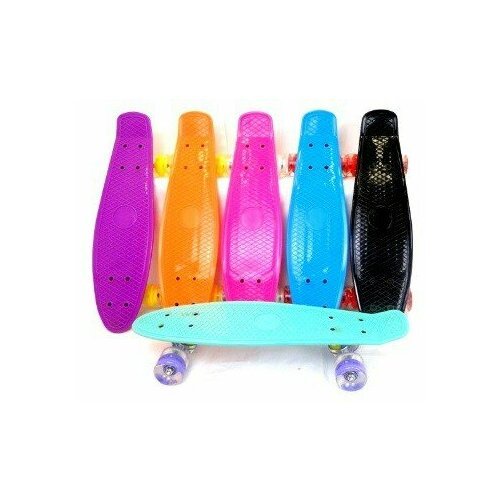 Next Скейтборд пластиковый со светящимися колесами 2300-1 с 5 лет