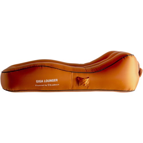 Надувной матрас-шезлонг Aerogogo GIGA CL1 оранжевый (с автоматическим надуванием)