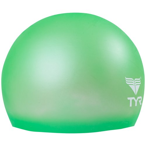 Шапочка для плавания Tyr Wrinkle Free Junior Silicone Cap LCSJR, зеленый