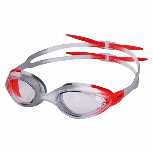 Очки для плавания в бассейне LSG-857, SILVER WHITE RED
