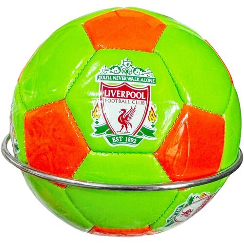 Мяч футбольный для тренировок и спортивных игр, детский, размер 2, PVC зеленый