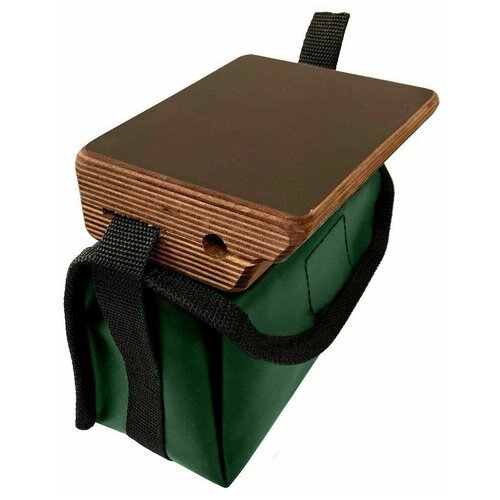 Держатель для эхолота УКБ 1Б на ликтрос надувной лодки, с сумкой под аккумулятор(зеленая)