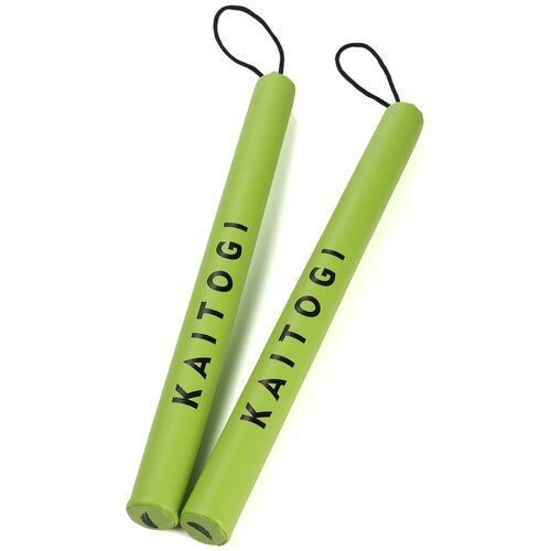 Тренерские палочки BASE by KAITOGI, кожзам, длина 50 см Ø4 см, салатовый 2 шт