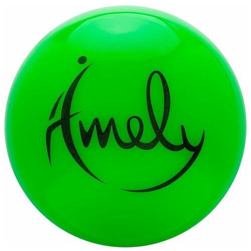 Мяч для художественной гимнастики AGB-301 19 см, зеленый