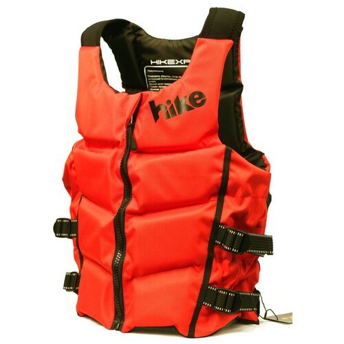 Жилет страховочный плавательный Standart hikeXp, красный, размер XL / Спортивный спасательный жилет для рыбалки, водных видов спорта, SUP