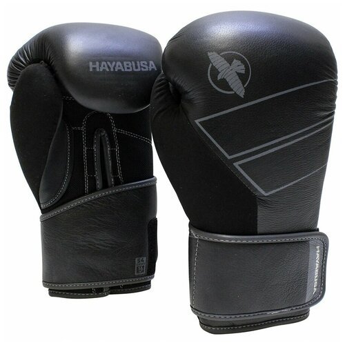 Боксерские перчатки Hayabusa S4 Leather - Black, 16 унций
