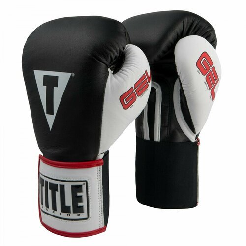 Перчатки боксерские TITLE GEL World Elastic Training Gloves, 14 унций, черные