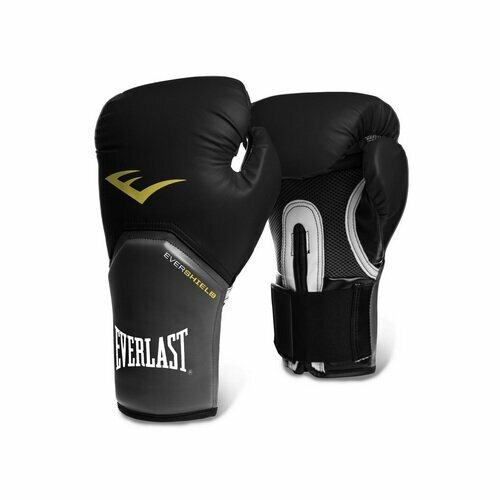 Боксерские перчатки Everlast тренировочные Pro Style Elite черные 16 унций