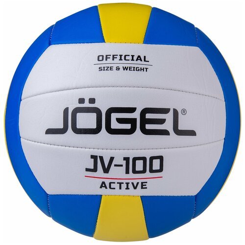 Мяч волейбольный JOGEL JV-100, сине-желтый