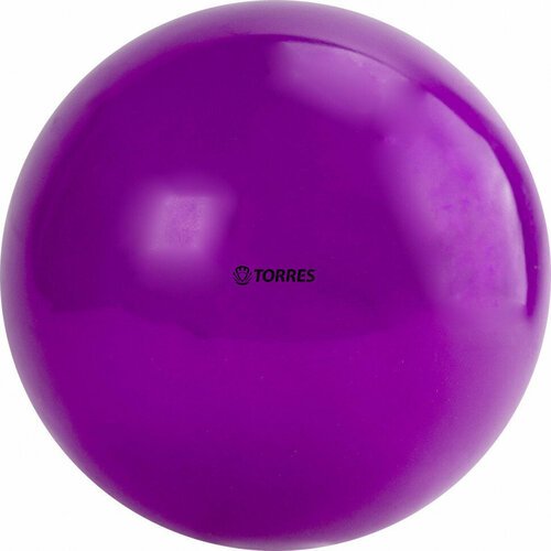 Мяч для художественной гимнастики TORRES AG-15-05, 15 см, ПВХ, фиолетовый