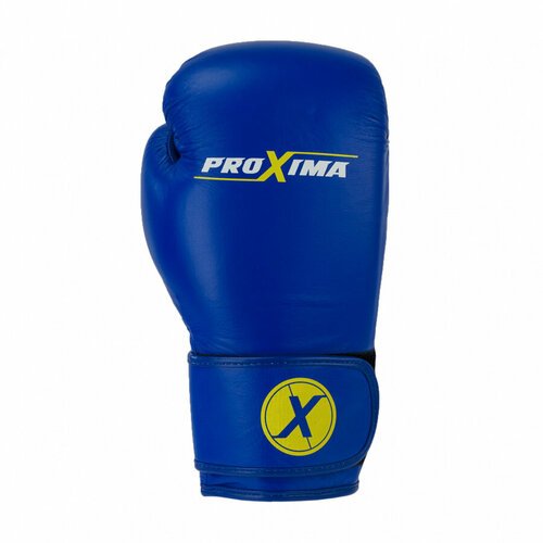 Перчатки боксерские PROXIMA синтетическая кожа (синие) (Синтетическая кожа, Пена, Proxima, 10 унций, Пакистан, Синий) 10 унций