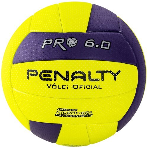 Мяч волейбольный Penalty Bola Volei 6.0 Pro 5416042420-u, размер 5, желто-фиолетовый (5)