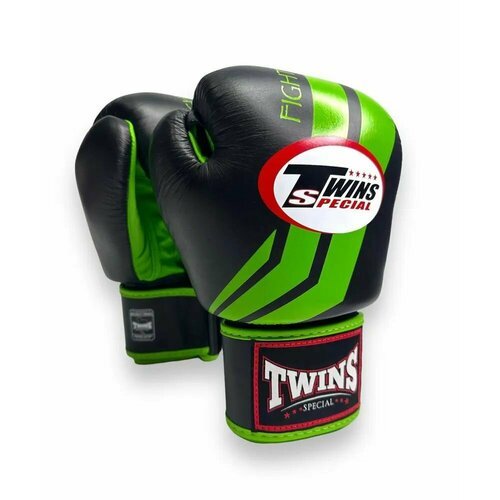 Боксерские перчатки Twins FBGVL3-43 зеленый-черный 10 oz