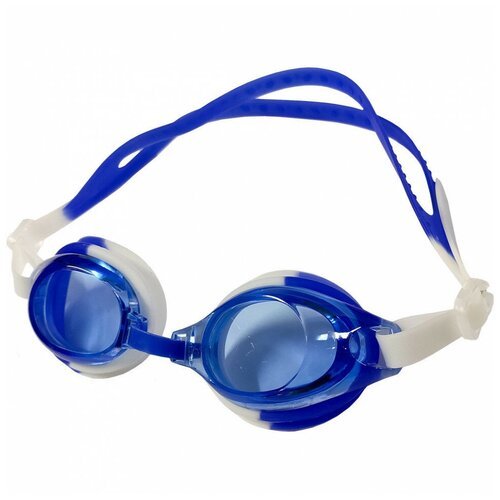Очки для плавания детские E36884, бело/синие