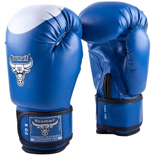 Боксерские перчатки Roomaif RBG-100 Dx синий 8 oz
