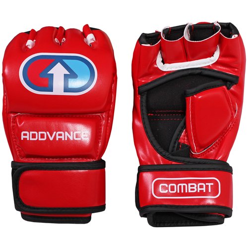 Перчатки для боевого самбо ADDVANCE COMBAT красные, размер S