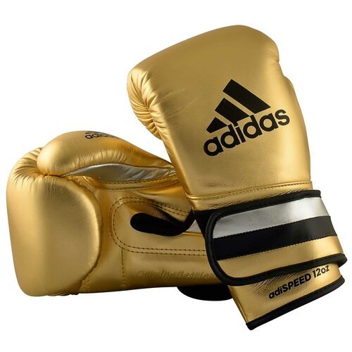 AdiSBG501ProM Перчатки боксерские AdiSpeed Metallic золото-серебристо-черные - Adidas - Золотой - 14 oz