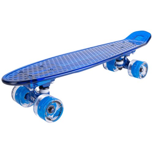 Скейтборд с LED подсветкой Transparent 22' Light (blue)