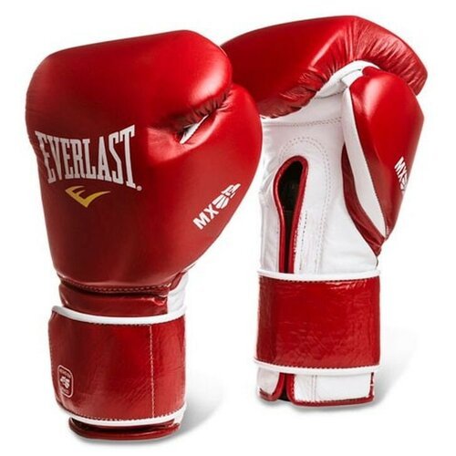 Боксерские перчатки Everlast Mx Training на липучке красные 12 унций 12 унций