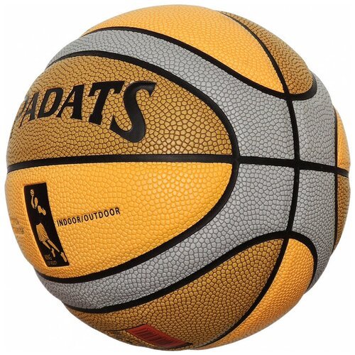Мяч баскетбольный E33494-2 ПУ, №7 (коричневый)