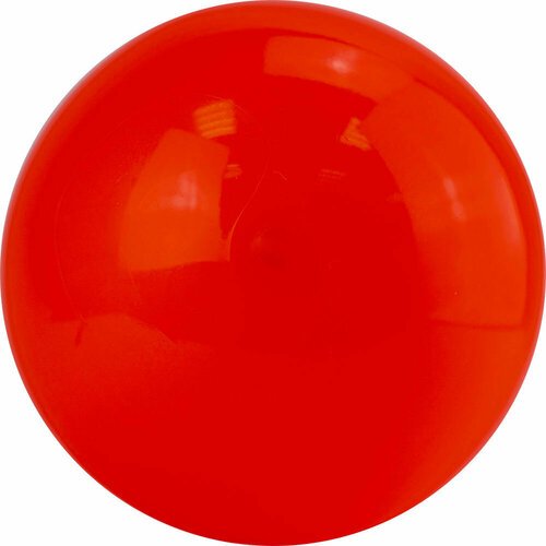 Мяч для художественной гимнастики однотонный, арт. AG-19-02, диам. 19 см, ПВХ, оранжевый