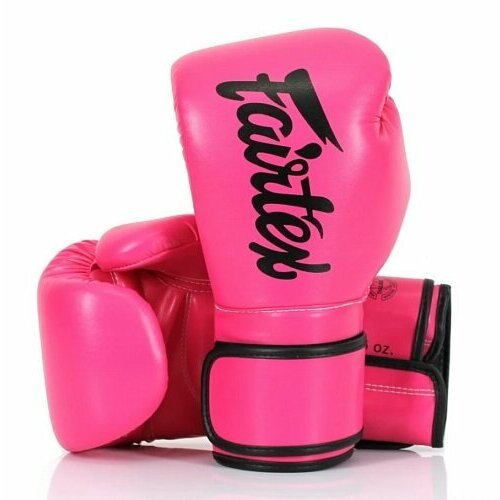 Боксерские перчатки Fairtex Boxing gloves BGV14 розовые с черной окантовкой