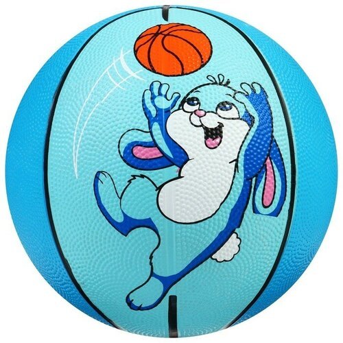 Мяч баскетбольный 'Заяц', ПВХ, клееный, размер 3, 306 г
