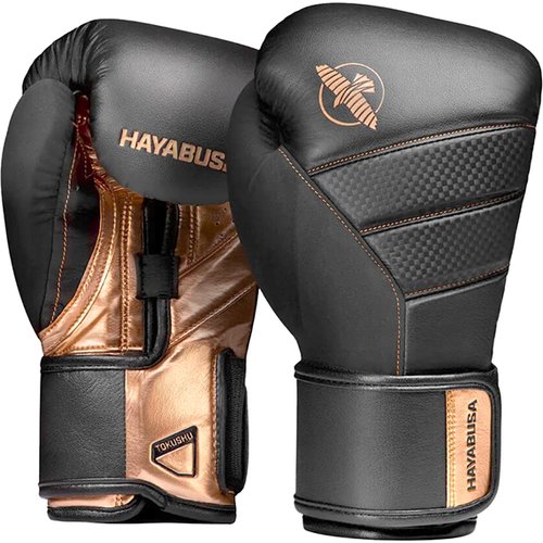 Боксерские перчатки Hayabusa T3 Black/Gold (10 унций)